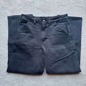 Nike Life Skate Streetwear Loose Black Carpenter Jeans Pants